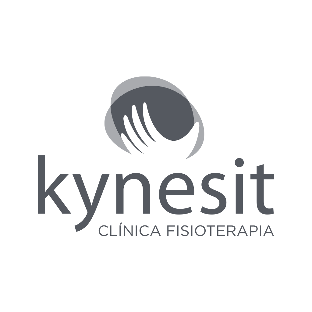 Clientes previos de proyectos de merchandising, logo de la clinica de fisioterapia kynesit